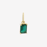 Şener Besim Emerald Birthstone Charm in 14ct gold plating — Buildable Collection