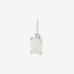 Şener Besim Opal Birthstone Charm in rhodium plating — Buildable Collection