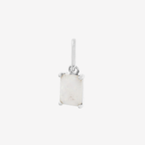 Şener Besim Opal Birthstone Charm in rhodium plating — Buildable Collection