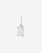 Birthstone Charm - Silver / October