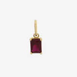 Şener Besim Ruby Birthstone Charm in 14ct gold plating — Buildable Collection