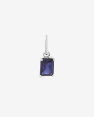 Birthstone Charm Silver / September