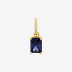 Şener Besim Tanzanite Birthstone Charm in 14ct gold plating — Buildable Collection