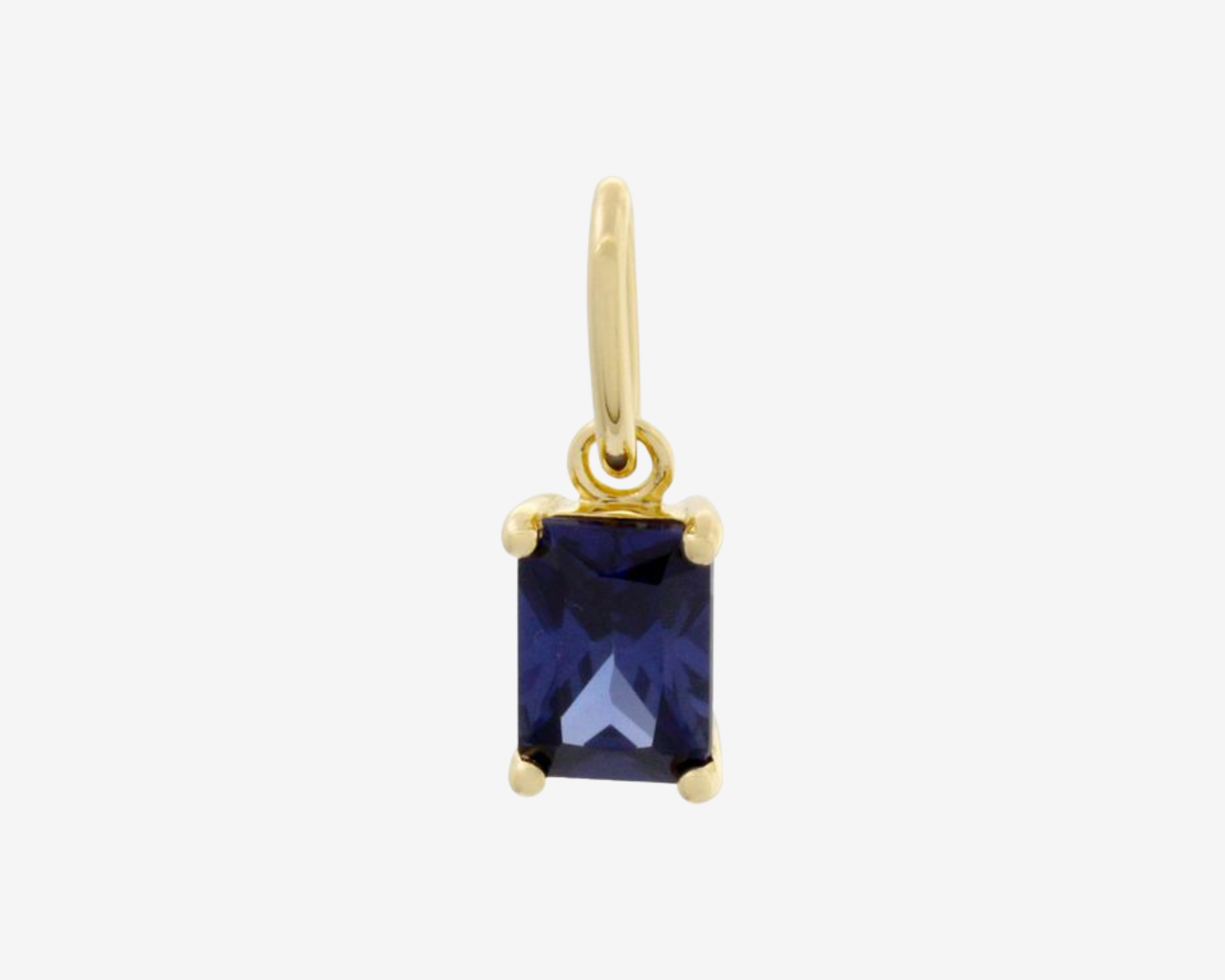 Şener Besim Tanzanite Birthstone Charm in 14ct gold plating — Buildable Collection