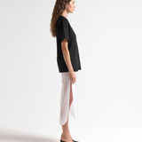 knitted oversized boxy tee by sener besim
