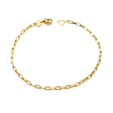 Şener Besim Box Bracelet in gold vermeil on a white background