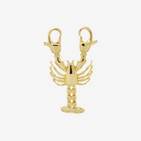 Şener Besim large Lobster Clip on pendant in gold plating — Buildable Collection