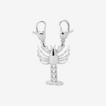 Şener Besim Large Lobster Clip on pendant in sterling silver — Buildable Collection