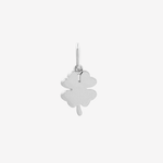 Şener Besim Clover Charm in rhodium plating — Buildable Collection