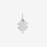 Şener Besim Clover Charm in rhodium plating — Buildable Collection