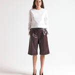 Crop Flared Sleeve Top in White - Front View