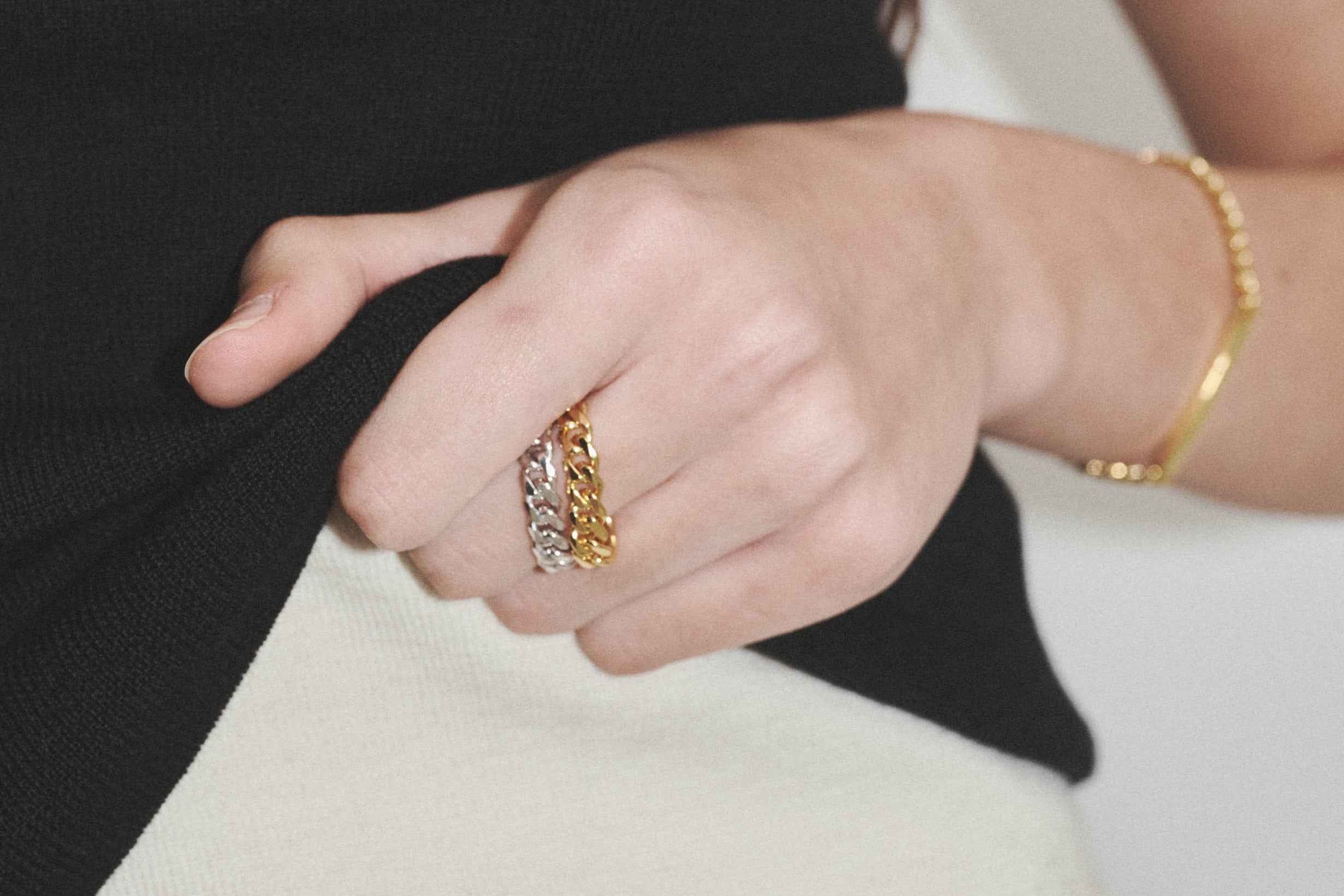 Cuban Chain Ring Gold