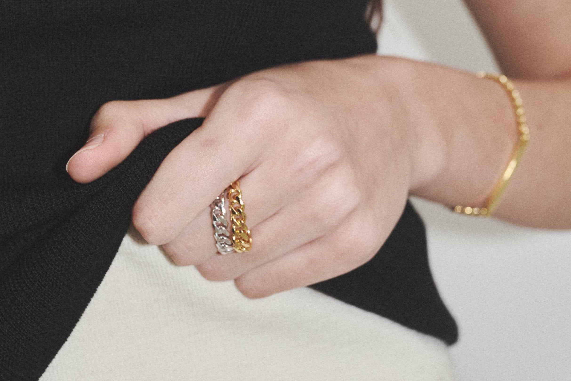 Cuban Chain Ring Silver