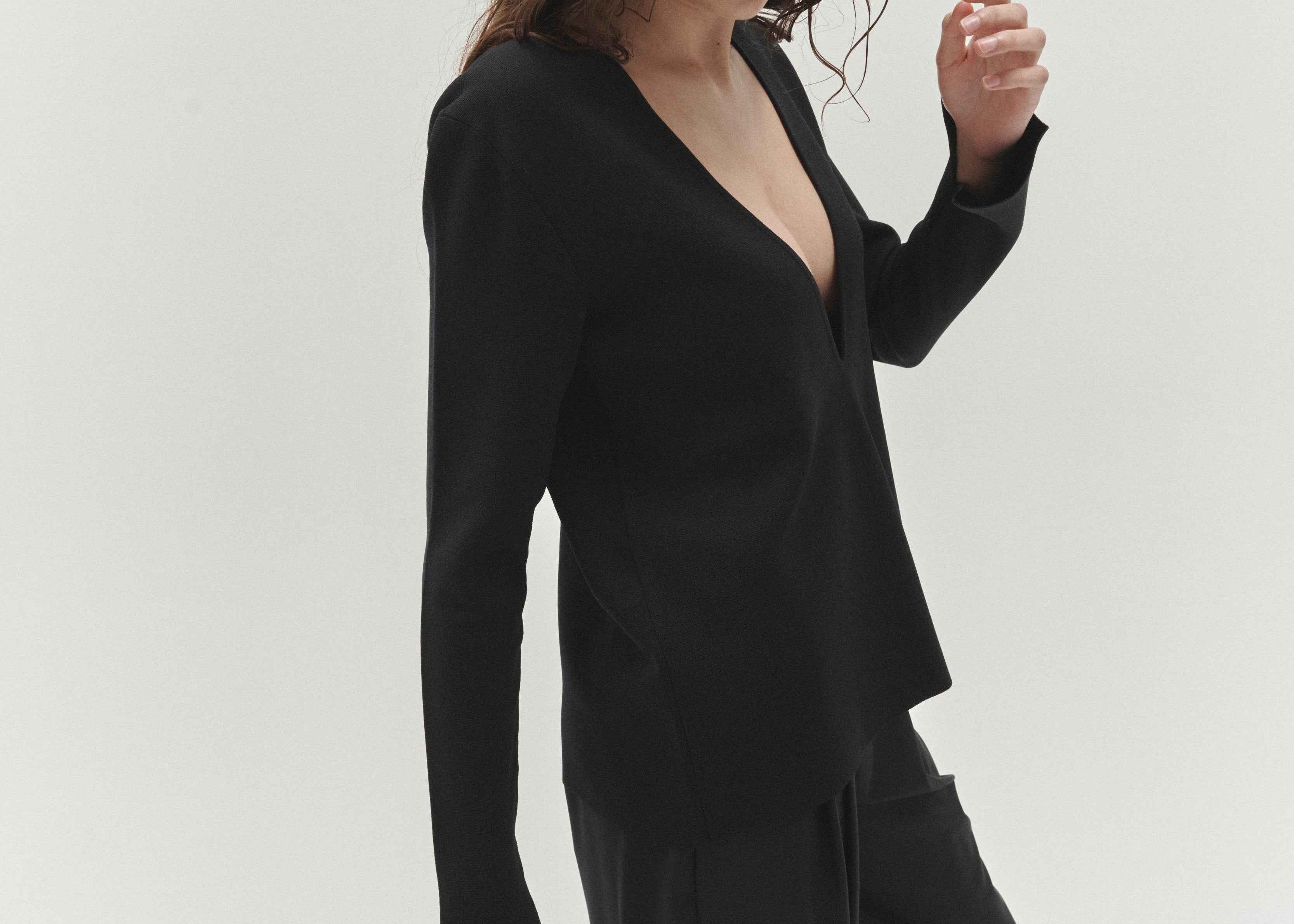 Deep V Neck Top