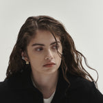 Şener Besim Dynasty Ear Cuff in SIlver worn on model