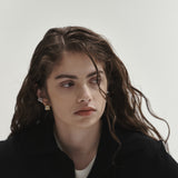 Şener Besim Dynasty Ear Cuff in SIlver worn on model