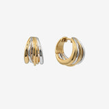 Dynasty Earrings - Gold & Silver