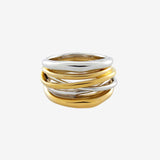 Dynasty Multiband Ring - Gold & Silver