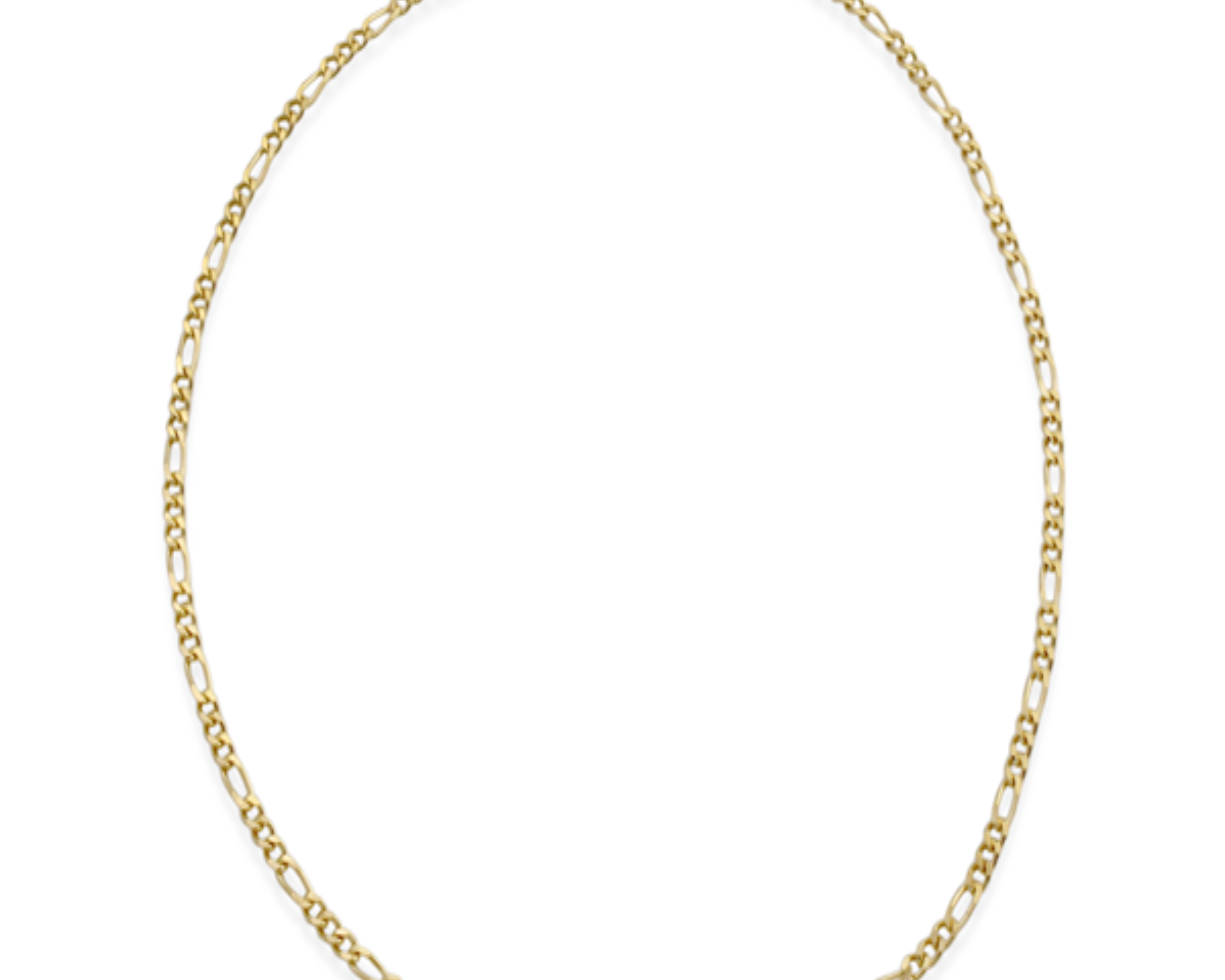 Figaro Chain Necklace Gold with bar clasp, Şener Besim