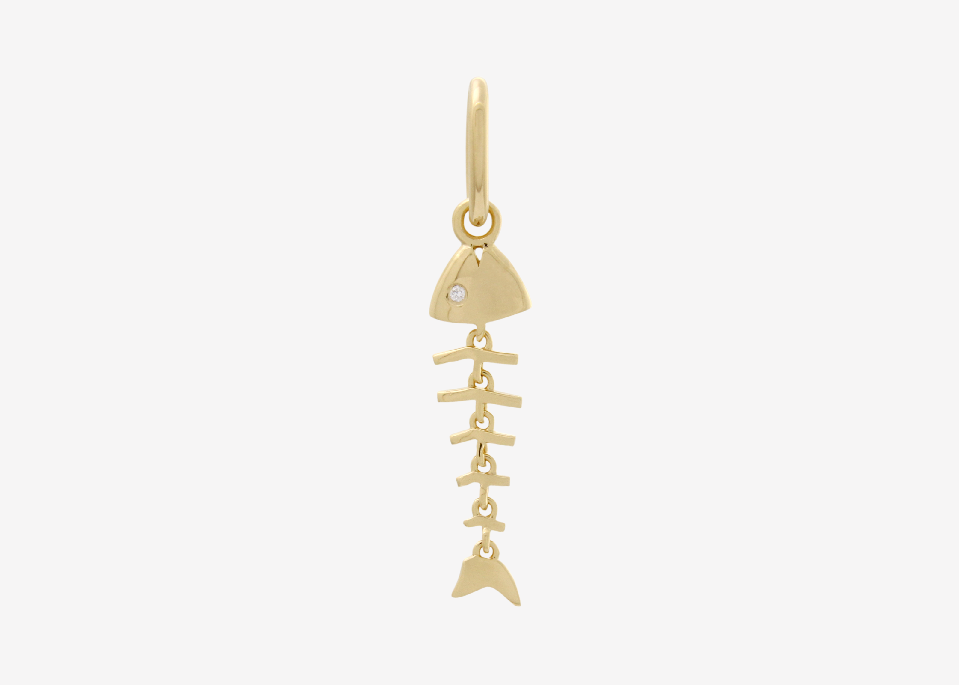 Şener Besim Fish Charm in 14ct gold plating — Buildable Collection