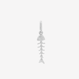Şener Besim Fish Charm in rhodium plating — Buildable Collection