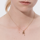 Alt: Şener Besim Fish Charm worn on necklace — sterling silver