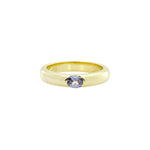 Gem Car Ring in Blue Sapphire and Gold - Sener Besim