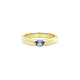 Gem Car Ring in Blue Sapphire and Gold - Sener Besim