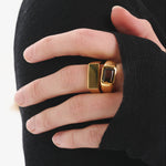 Sener Besim Gents Ring Gold Worn