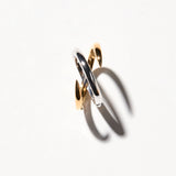 Spear Double Band Ring - Gold & Silver