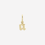 Şener Besim Gothic Letter A Charm in 14ct gold plating — Buildable Collection