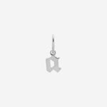 Şener Besim Gothic Letter A Charm in sterling silver — Buildable Collection
