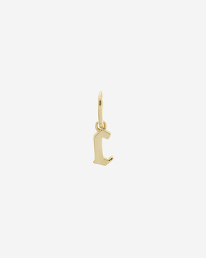 Gothic Letter Charm Gold / C