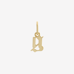 Şener Besim Gothic Letter G Charm in 14ct gold plating — Buildable Collection
