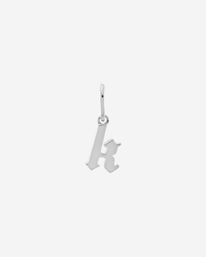 Gothic Letter Charm Silver / K