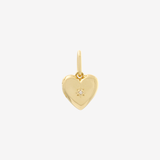 Şener Besim Heart Locket Charm in 14ct gold plating — Buildable Collection