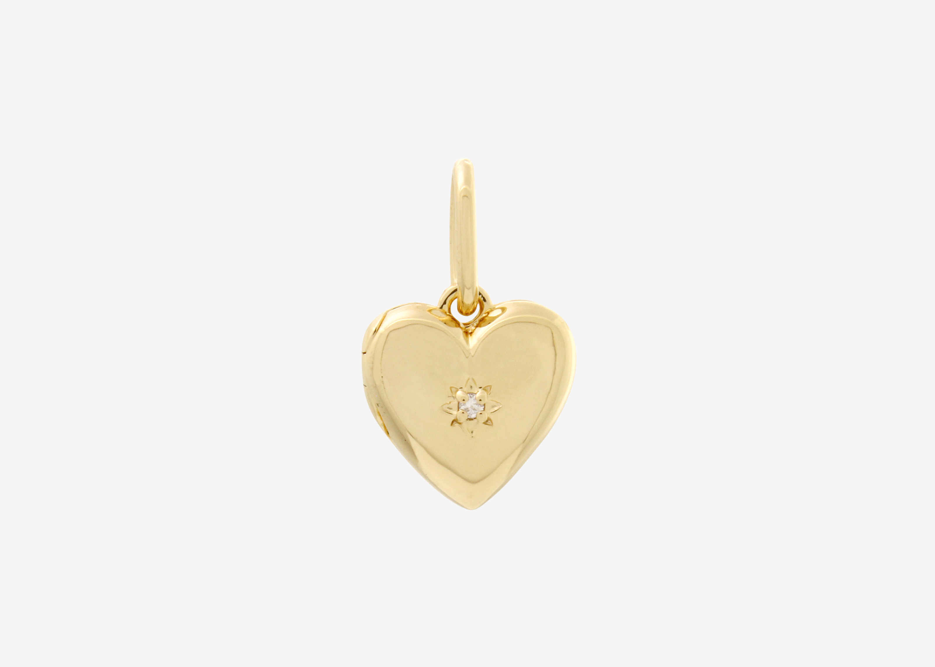 Şener Besim Heart Locket Charm in 14ct gold plating — Buildable Collection