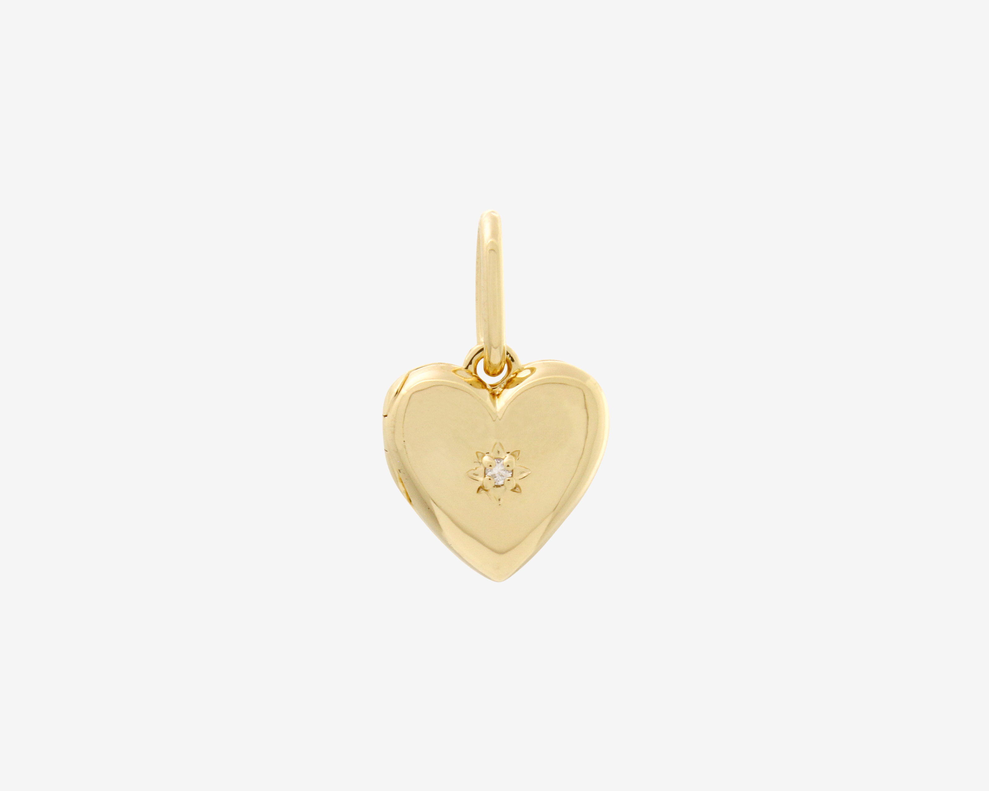 Şener Besim Heart Locket Charm in 14ct gold plating — Buildable Collection