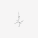 Pisces Horoscope Charm Silver by Şener Besim in sterling silver with rhodium plating