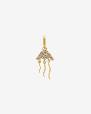 Jellyfish Charm Gold