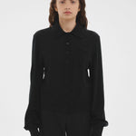 Long Sleeve Button Up Black