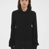 Long Sleeve Button Up Black