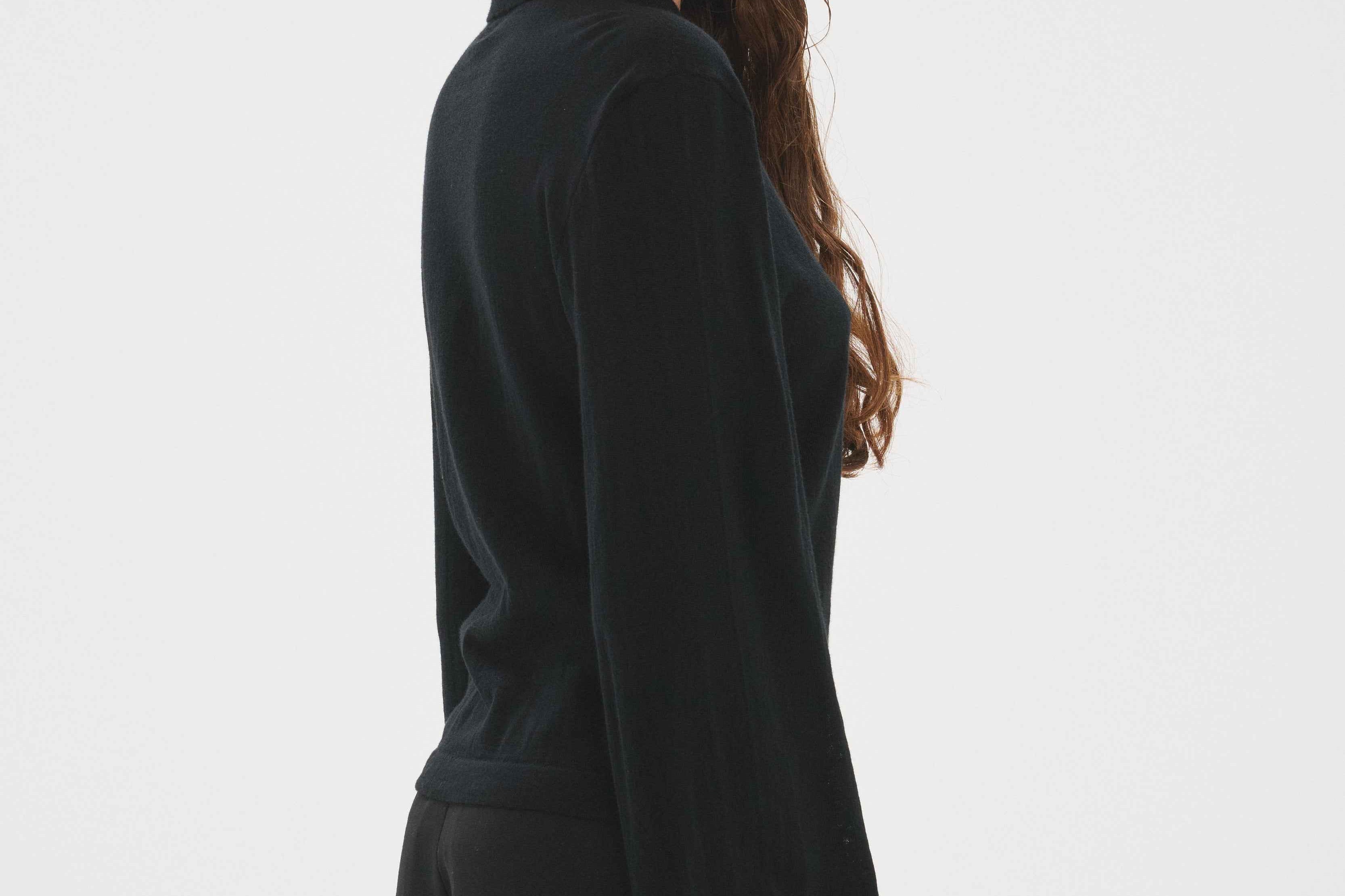 Long Sleeve Button Up Black