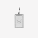 Matchbox Engravable Charm with Diamond Sterling Silver — Şener Besim