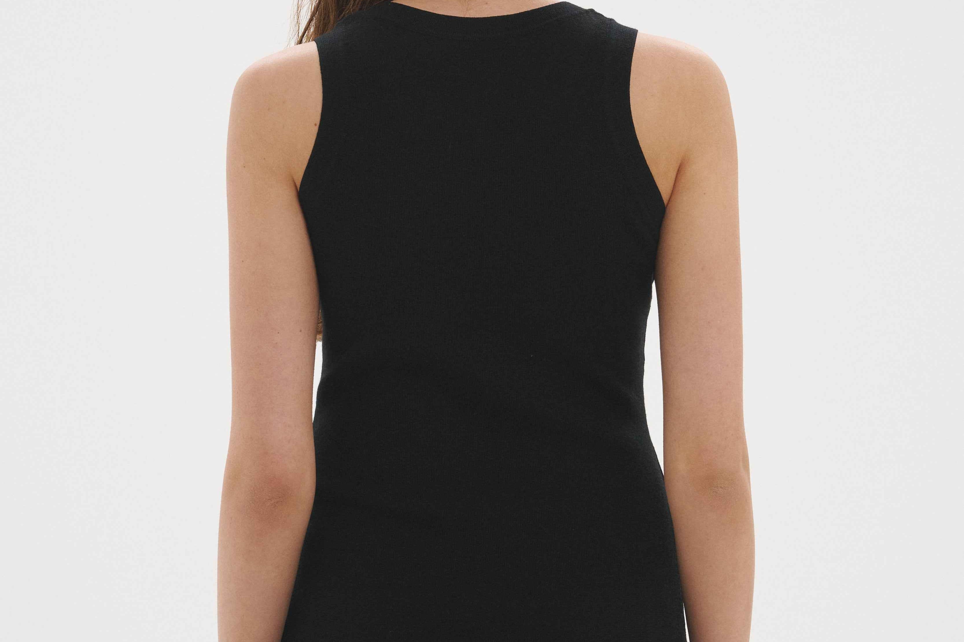 Merino Singlet Black