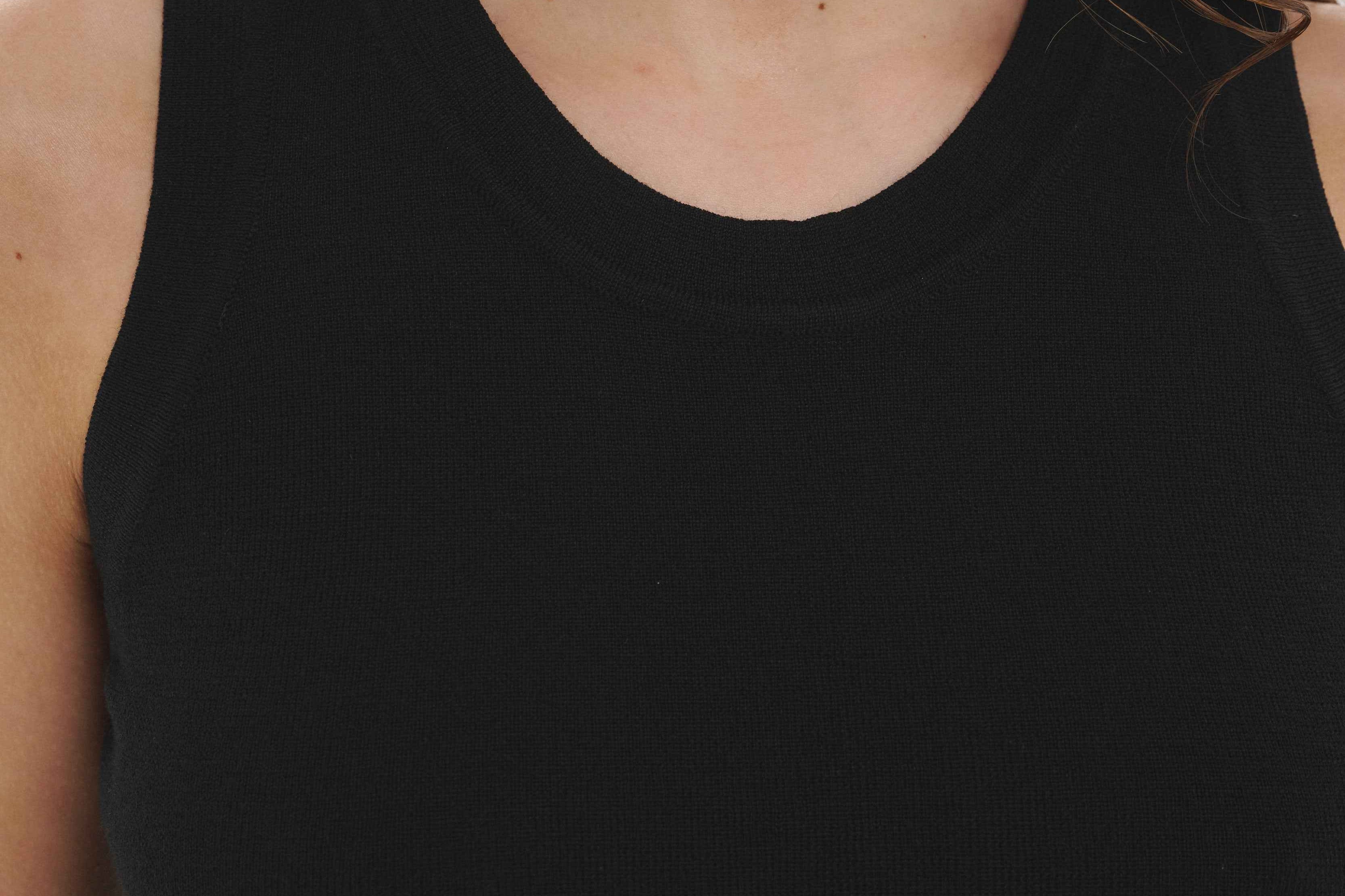 Merino Singlet Black