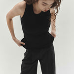 Merino Singlet Black