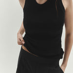 Merino Singlet Black