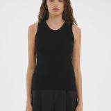 Merino Singlet Black