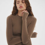 Merino Thumbhole Crewneck Putty